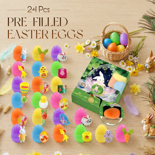 🐰 24 Pre-Filled Easter Eggs – Fun & Easy Easter Surprises for Kids 🎉✨