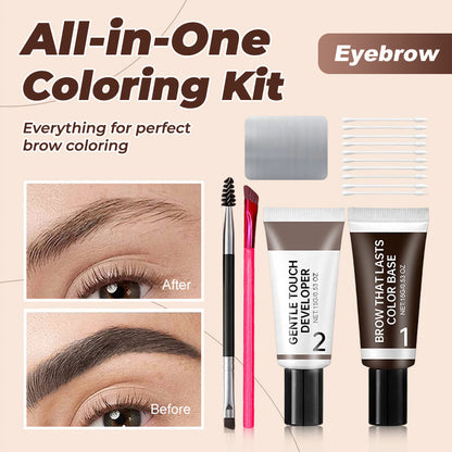 ⏰🔥LIMITED TIME 50% OFF! 💖 Professional Eyebrow Coloring Kit – Perfect Brows in Minutes, No Salon Needed ✨