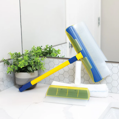 ✨ Ultimate Glass Cleaning Kit – Zero-Scratch Silicone Blade, Microfiber Covers & Comfort Grip for Crystal-Clear Windows, Mirrors & Windshields 🧼🌟