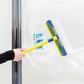 ✨ Ultimate Glass Cleaning Kit – Zero-Scratch Silicone Blade, Microfiber Covers & Comfort Grip for Crystal-Clear Windows, Mirrors & Windshields 🧼🌟