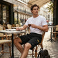 🔥LIQUIDAÇÃO DE VERÃO 2026🔥Bermudas Cargo Casuais Masculinas com Cordão Ajustável na Cintura