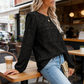 ✨ Women’s Elegant Crew Neck Hollow-Out Long Sleeve Top – Chic, Comfortable & Stylish for Any Occasion 👚💖