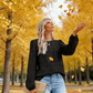 ✨ Women’s Elegant Crew Neck Hollow-Out Long Sleeve Top – Chic, Comfortable & Stylish for Any Occasion 👚💖