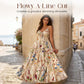 👗New arrival 50% OFF!🥰🌸 Plus Size Floral Print Spaghetti Strap Midi Dress – Flattering, Comfortable & Effortlessly Chic 👗✨