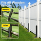 ✨ 50% OFF! 🛠️ Heavy-Duty Fence Post Repair Kit – No Digging & H-Shaped Reinforcement 🚧