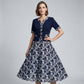 🌸 Elegant Floral Print A-Line Dress – Flattering, Chic & Perfect for Any Occasion 👗✨