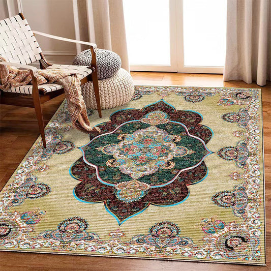 🌿 Vintage Delicate Bohemian Rug – Elegant, Cozy  ✨🏡