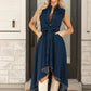 ⏰🔥LIMITED TIME 50% OFF! 💎 Sleeveless Denim Dress – High-Low Hem, Adjustable Waist & Premium Cotton for Effortless Summer Style 👗☀️