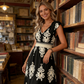 🌸👗 Vestido Maxi Feminino com Decote em V e Estampa Barroca – Elegância, Conforto e Charme em Todos os Momentos