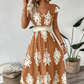 🌸👗 Vestido Maxi Feminino com Decote em V e Estampa Barroca – Elegância, Conforto e Charme em Todos os Momentos