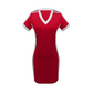 ⏰🔥LIMITED TIME 50% OFF! 💃 Women’s Sporty V-Neck Bodycon Mini Dress – Slim Fit, Stretchy & Perfect for Summer Style ✨🔥