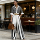 ⏰🔥LIMITED TIME 50% OFF! 💐 Shirt & Wide-Leg Pants Set – Slimming Silhouette & Trendy Look 🔥👗
