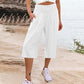 ⏰🔥LIMITED TIME 50% OFF! 👖 Women’s Lightweight Elastic Waist Crop Pants (S-3XL) – Comfortable, Flowy & Perfect for Casual Summer Outfits ✨🌿