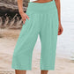 ⏰🔥LIMITED TIME 50% OFF! 👖 Women’s Lightweight Elastic Waist Crop Pants (S-3XL) – Comfortable, Flowy & Perfect for Casual Summer Outfits ✨🌿
