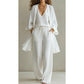 ⏰🔥LIMITED TIME 50% OFF! 🧥 Elegant 3-Piece Set – Wide-Leg Trousers, Inner Top & Cardigan for Effortless Chic 👚👖✨