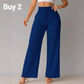 💥Compre dois itens e ganhe frete grátis🥳Promoção de 2026🥳Calças femininas casuais de perna larga em cor lisa