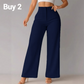 💥Compre dois itens e ganhe frete grátis🥳Promoção de 2026🥳Calças femininas casuais de perna larga em cor lisa