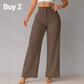 💥Compre dois itens e ganhe frete grátis🥳Promoção de 2026🥳Calças femininas casuais de perna larga em cor lisa