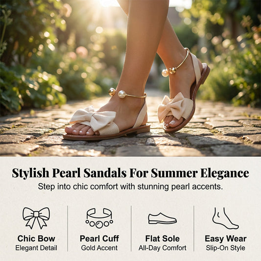 ⏰🔥LIMITED TIME 50% OFF! 👡 Elegant Pearl Sandals – Arch-Supportive, Wide-Foot Friendly & All-Day Comfort 🌸✨ ONLY  $23.99! 🎉