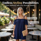 🌸 Vestido Mini Feminino Ombros à Mostra – Elegante e Confortável