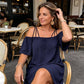 🌸 Vestido Mini Feminino Ombros à Mostra – Elegante e Confortável