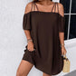 🌸 Vestido Mini Feminino Ombros à Mostra – Elegante e Confortável