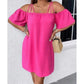 🌸 Vestido Mini Feminino Ombros à Mostra – Elegante e Confortável