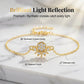 Conjunto de 2 pulseiras elegantes com motivo de raios de sol para mulheres