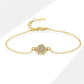 Conjunto de 2 pulseiras elegantes com motivo de raios de sol para mulheres