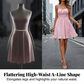 👗 Vestido Feminino com Amarração Frontal e Cintura Franzida – Elegante, Leve e Perfeito para o Verão