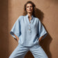 ⏰🔥LIMITED TIME 50% OFF! 👗 Women’s Stand-Up Collar Top & Wide-Leg Pants Set – Comfortable, Chic & Perfect for Everyday Outfits ✨💃
