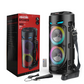 🔊🎤 Caixa de Som Portátil Bluetooth para Festas – Som Potente, LED RGB e Microfone Inclusо