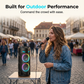 🔊🎤 Caixa de Som Portátil Bluetooth para Festas – Som Potente, LED RGB e Microfone Inclusо