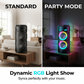🔊🎤 Caixa de Som Portátil Bluetooth para Festas – Som Potente, LED RGB e Microfone Inclusо