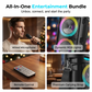 🔊🎤 Caixa de Som Portátil Bluetooth para Festas – Som Potente, LED RGB e Microfone Inclusо