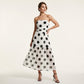 ⏰🔥LIMITED TIME 50% OFF! 👗 Polka Dot Strapless Dress – Flowy, Lightweight & Perfect for Beach Vacations 🏖️🌸✨