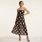 ⏰🔥LIMITED TIME 50% OFF! 👗 Polka Dot Strapless Dress – Flowy, Lightweight & Perfect for Beach Vacations 🏖️🌸✨