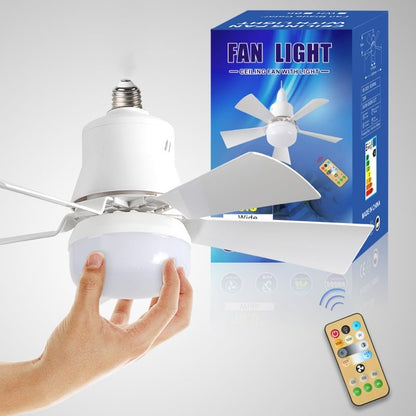 💨 Installs in Seconds – Portable Ceiling Fan & Light Combo  No Wiring, No Mess, Just Instant Cool Air & LED Lighting