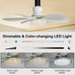 💨 Installs in Seconds – Portable Ceiling Fan & Light Combo  No Wiring, No Mess, Just Instant Cool Air & LED Lighting