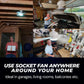 💨 Installs in Seconds – Portable Ceiling Fan & Light Combo  No Wiring, No Mess, Just Instant Cool Air & LED Lighting