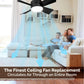 💨 Installs in Seconds – Portable Ceiling Fan & Light Combo  No Wiring, No Mess, Just Instant Cool Air & LED Lighting