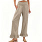 ⏰🔥LIMITED TIME 50% OFF! 🌿 Boho Style Ruffle Trim Lounge Pants for Women – Flowy, Comfortable & Perfect for Relaxed Chic Looks ✨💃