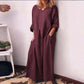 ⏰🔥LIMITED TIME 50% OFF! 🌿 Women’s Casual Cotton Linen Loose Maxi Dress – Flowy, Breathable & Effortlessly Chic ✨💃
