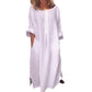 ⏰🔥LIMITED TIME 50% OFF! 🌿 Women’s Casual Cotton Linen Loose Maxi Dress – Flowy, Breathable & Effortlessly Chic ✨💃