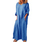 ⏰🔥LIMITED TIME 50% OFF! 🌿 Women’s Casual Cotton Linen Loose Maxi Dress – Flowy, Breathable & Effortlessly Chic ✨💃