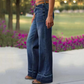 ⏰🔥LIMITED TIME 50% OFF! 👖 Women’s Retro Flare Jeans with Pockets – High-Waist, Slimming & Vintage Chic Style ✨💃