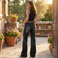 ⏰🔥LIMITED TIME 50% OFF! 👖 Women’s Retro Flare Jeans with Pockets – High-Waist, Slimming & Vintage Chic Style ✨💃