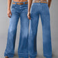 ⏰🔥LIMITED TIME 50% OFF! 👖 Women’s Retro Flare Jeans with Pockets – High-Waist, Slimming & Vintage Chic Style ✨💃
