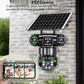📹🔋 Câmera de Segurança Solar 360° com Visão Noturna Colorida – Proteção Total Sem Fio
