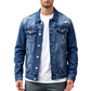 ⏰🔥LIMITED TIME 50% OFF!🔥50K+ SOLD!Men's Casual Vintage-Wash Distressed Denim Jacket